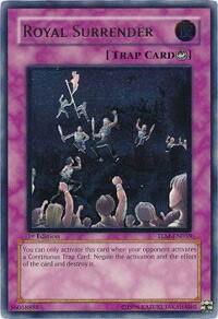 Royal Surrender (UTR) - The Lost Millennium (TLM) #TLM-EN059 - Ultimate Rare YuGiOh Trading Card