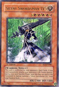 Silent Swordsman LV5 (UTR) - Flaming Eternity (FET) #FET-EN008 - Ultimate Rare YuGiOh Trading Card