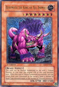 Behemoth the King of All Animals (UTR) - Flaming Eternity (FET) #FET-EN014 - Ultimate Rare YuGiOh Trading Card