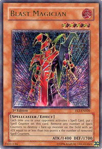 Blast Magician (UTR) - Flaming Eternity (FET) #FET-EN020 - Ultimate Rare YuGiOh Trading Card