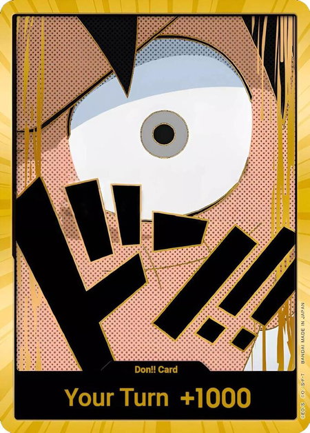 DON!! Card (Luffy) (Gold) trading card from Premium Booster -The Best- DON!! Card (Luffy) (Gold) - Premium Booster -The Best- One Piece trading card