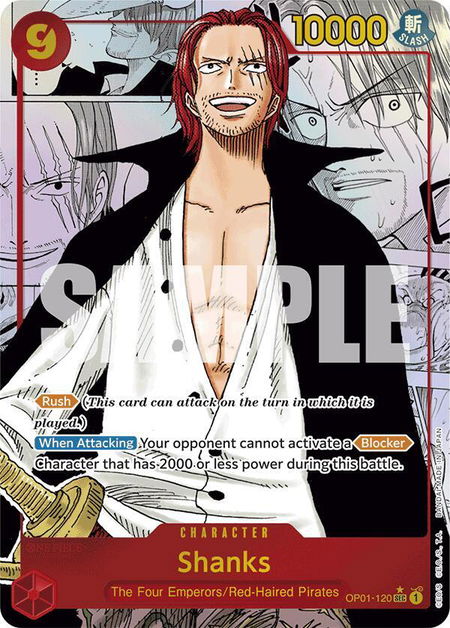 Shanks (Manga) - Premium Booster -The Best- One Piece trading card