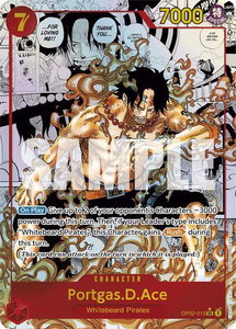 Portgas.D.Ace (Manga) - Premium Booster -The Best- (PRB-01) #OP02-013 - Super Rare One Piece Trading Card