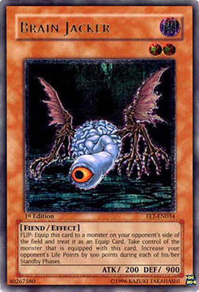 Brain Jacker (UTR) trading card from Flaming Eternity Brain Jacker (UTR) - Flaming Eternity YuGiOh trading card