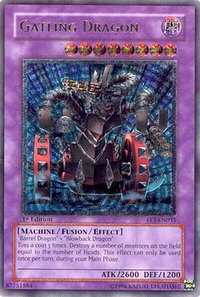 Gatling Dragon (UTR) - Flaming Eternity (FET) #FET-EN035 - Ultimate Rare YuGiOh Trading Card
