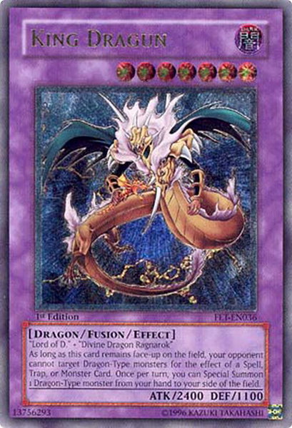 King Dragun (UTR) trading card from Flaming Eternity King Dragun (UTR) - Flaming Eternity YuGiOh trading card