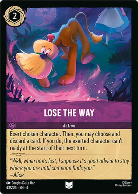 Lose the Way - Azurite Sea Disney Lorcana trading card
