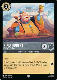 King Hubert - Phillip's Father - Azurite Sea (6) #179/204 - Common Disney Lorcana Trading Card