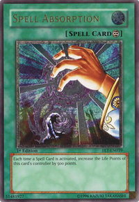 Spell Absorption (UTR) - Flaming Eternity (FET) #FET-EN039 - Ultimate Rare YuGiOh Trading Card