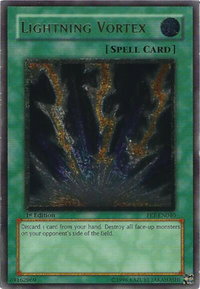 Lightning Vortex (UTR) - Flaming Eternity (FET) #FET-EN040 - Ultimate Rare YuGiOh Trading Card