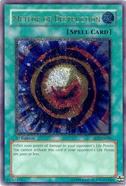 Meteor of Destruction (UTR) - Flaming Eternity YuGiOh trading card
