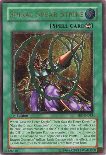 Spiral Spear Strike (UTR) - Flaming Eternity YuGiOh trading card