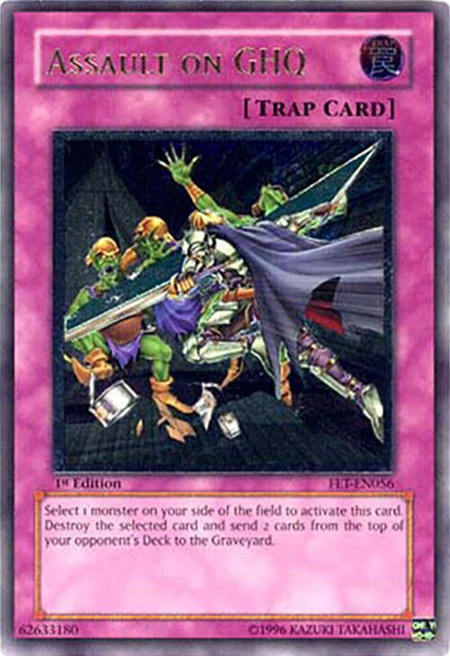 Assault on GHQ (UTR) trading card from Flaming Eternity Assault on GHQ (UTR) - Flaming Eternity YuGiOh trading card