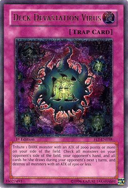 Deck Devastation Virus (UTR) trading card from Flaming Eternity Deck Devastation Virus (UTR) - Flaming Eternity YuGiOh trading card