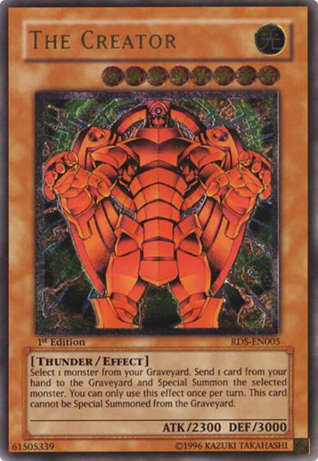 The Creator (UTR) trading card from Rise of Destiny The Creator (UTR) - Rise of Destiny YuGiOh trading card