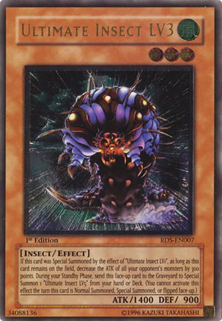 Ultimate Insect LV3 (UTR) - Rise of Destiny YuGiOh trading card