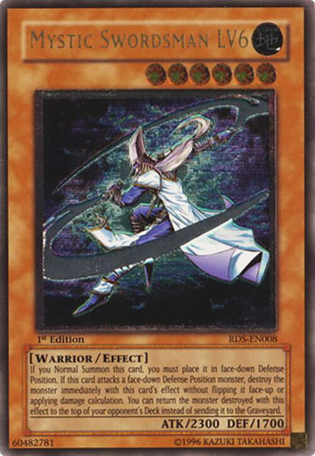 Mystic Swordsman LV6 (UTR) - Rise of Destiny YuGiOh trading card