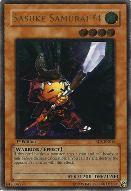 Sasuke Samurai #4 (UTR) trading card from Rise of Destiny Sasuke Samurai #4 (UTR) - Rise of Destiny YuGiOh trading card