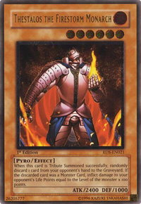 Thestalos the Firestorm Monarch (UTR) - Rise of Destiny (RDS) #RDS-EN021 - Ultimate Rare YuGiOh Trading Card