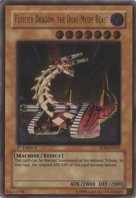 Fusilier Dragon, the Dual-Mode Beast (UTR) - Rise of Destiny YuGiOh trading card