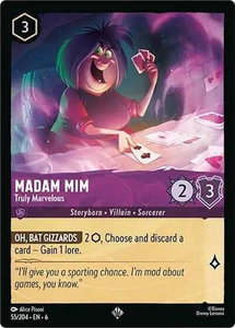 Madam Mim - Truly Marvelous - Azurite Sea (6) #55/204 - Super Rare Disney Lorcana Trading Card