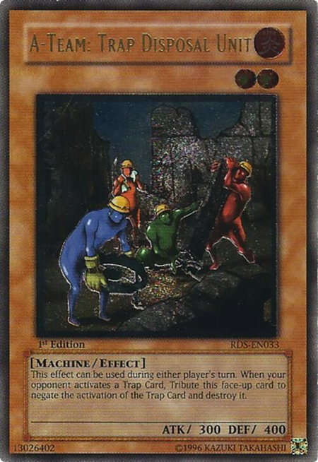 A-Team: Trap Disposal Unit (UTR) - Rise of Destiny YuGiOh trading card