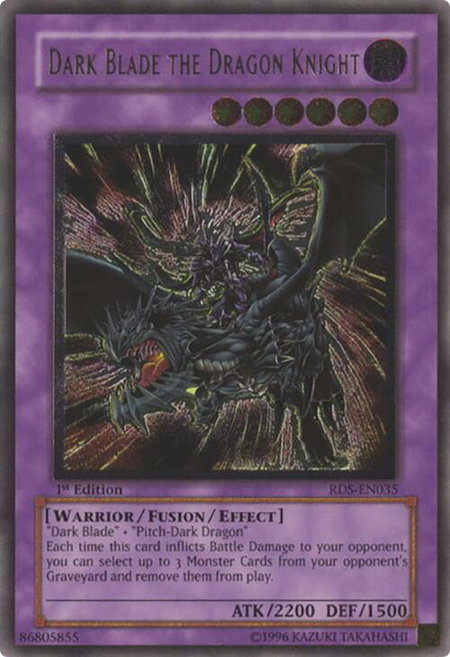 Dark Blade the Dragon Knight (UTR) - Rise of Destiny YuGiOh trading card