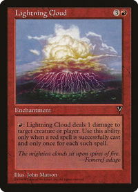 Lightning Cloud - Visions (VIS) #87 - Rare Magic: The Gathering Trading Card