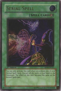 Serial Spell (UTR) - Rise of Destiny (RDS) #RDS-EN037 - Ultimate Rare YuGiOh Trading Card