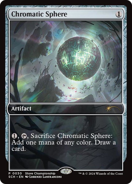 Chromatic Sphere trading card from Game Day & Store Championship Promos Chromatic Sphere - Game Day & Store Championship Promos Magic: The Gathering trading card