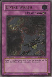 Divine Wrath (UTR) - Rise of Destiny (RDS) #RDS-EN050 - Ultimate Rare YuGiOh Trading Card