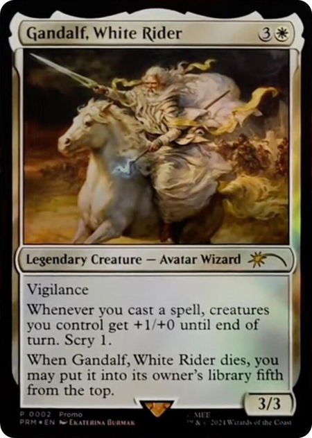 Gandalf, White Rider - Unique and Miscellaneous Promos Magic: The Gathering trading card