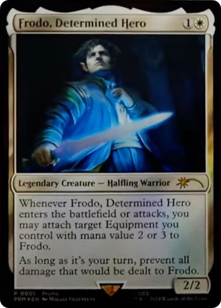 Frodo, Determined Hero - Unique and Miscellaneous Promos Magic: The Gathering trading card