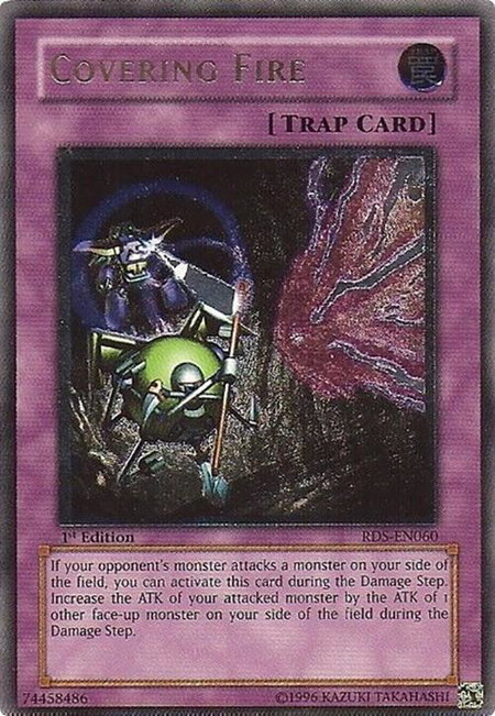 Covering Fire (UTR) - Rise of Destiny YuGiOh trading card