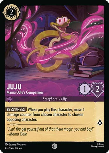 Juju - Mama Odie's Companion - Azurite Sea Disney Lorcana trading card