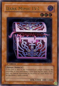 Dark Mimic LV3 (UTR) - Soul of the Duelist (SOD) #SOD-EN010 - Ultimate Rare YuGiOh Trading Card