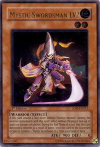 Mystic Swordsman LV2 (UTR) - Soul of the Duelist (SOD) #SOD-EN011 - Ultimate Rare YuGiOh Trading Card