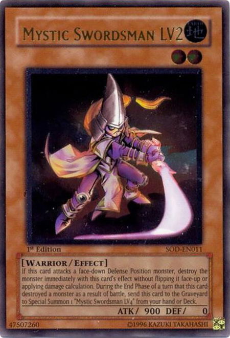 Mystic Swordsman LV2 (UTR) - Soul of the Duelist YuGiOh trading card