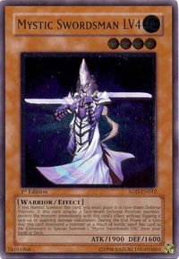 Mystic Swordsman LV4 (UTR) - Soul of the Duelist (SOD) #SOD-EN012 - Ultimate Rare YuGiOh Trading Card