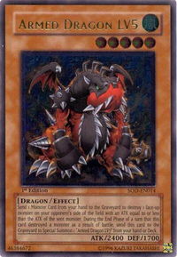 Armed Dragon LV5 (UTR) - Soul of the Duelist (SOD) #SOD-EN014 - Ultimate Rare YuGiOh Trading Card