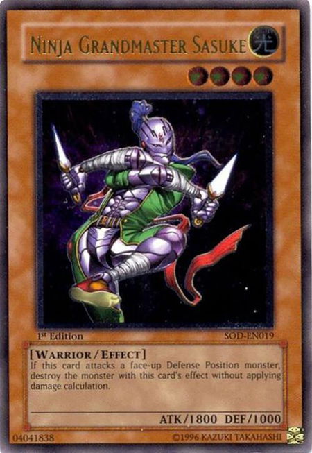 Ninja Grandmaster Sasuke (UTR) - Soul of the Duelist YuGiOh trading card