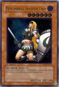Penumbral Soldier Lady (UTR) - Soul of the Duelist (SOD) #SOD-EN033 - Ultimate Rare YuGiOh Trading Card
