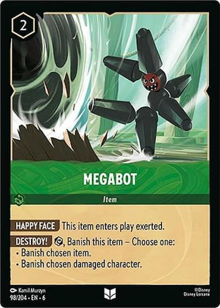 Megabot trading card from Azurite Sea Megabot - Azurite Sea Disney Lorcana trading card