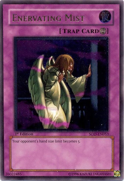Enervating Mist (UTR) trading card from Soul of the Duelist Enervating Mist (UTR) - Soul of the Duelist YuGiOh trading card