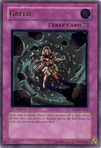 Greed (UTR) - Soul of the Duelist (SOD) #SOD-EN055 - Ultimate Rare YuGiOh Trading Card