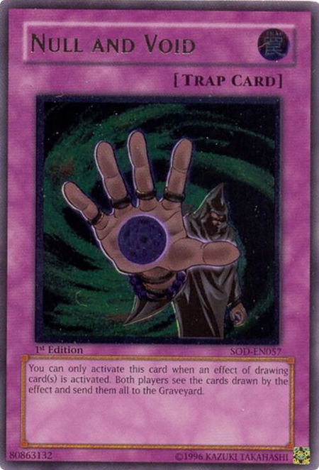 Null and Void (UTR) - Soul of the Duelist YuGiOh trading card