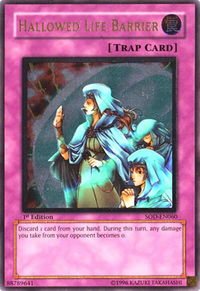 Hallowed Life Barrier (UTR) - Soul of the Duelist (SOD) #SOD-EN060 - Ultimate Rare YuGiOh Trading Card