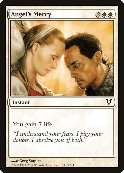 Angel's Mercy - Avacyn Restored Magic: The Gathering trading card