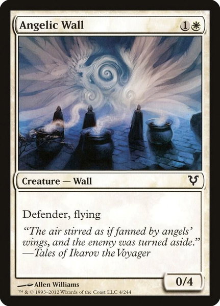 Angelic Wall - Avacyn Restored Magic: The Gathering trading card