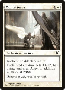 Call to Serve - Avacyn Restored (AVR) #9 - Common Magic: The Gathering Trading Card